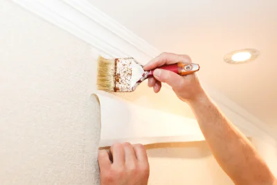 Pose de papier peint à Mollkirch — revêtements muraux et toiles de verre